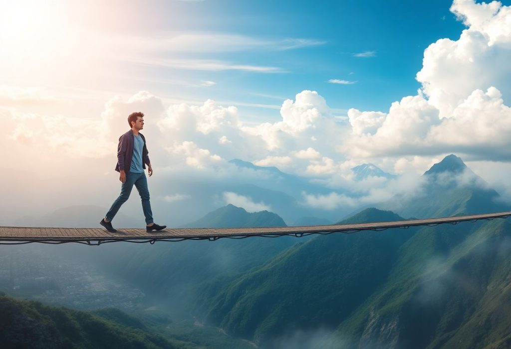 הליכה על גשר צר