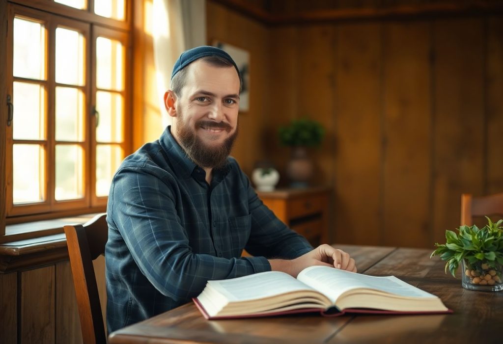 מנוחת הנפש – גבר יהודי שקט מחויך